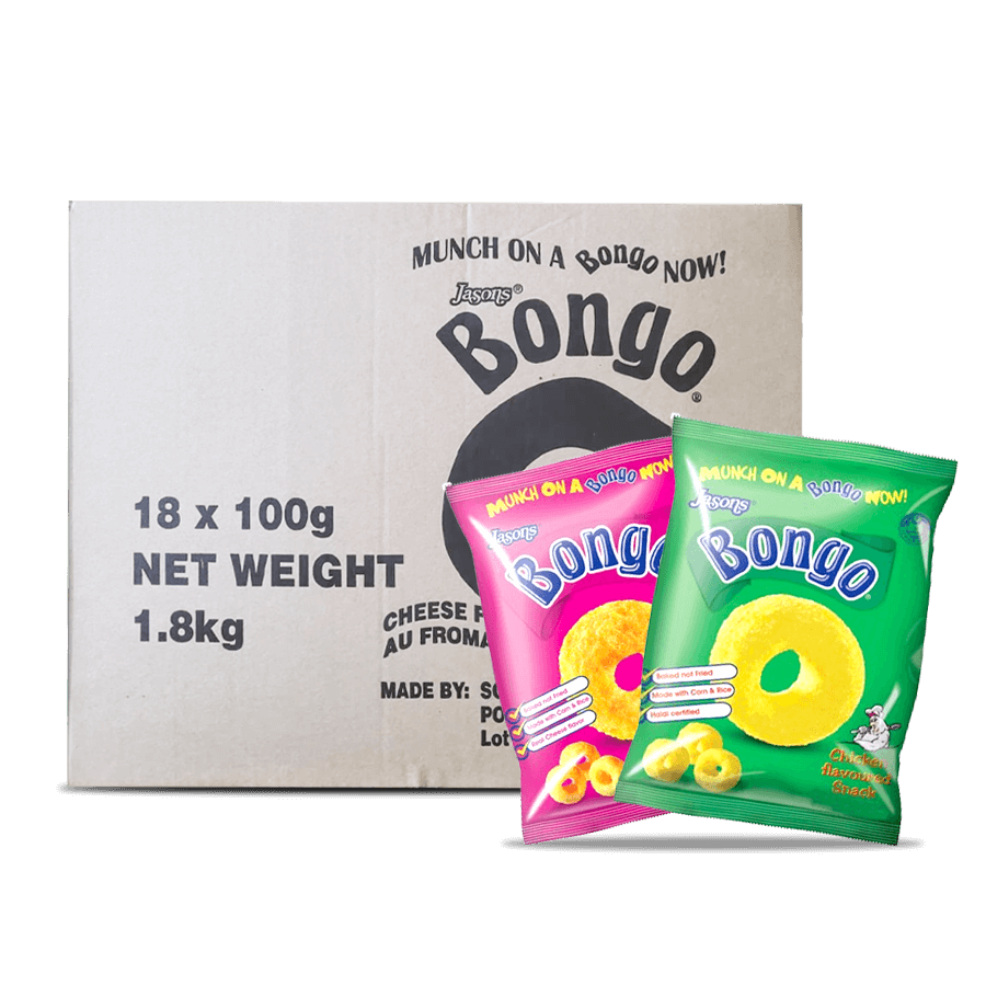 Bongo Snack 100g x 18 [Flavors By Choice]