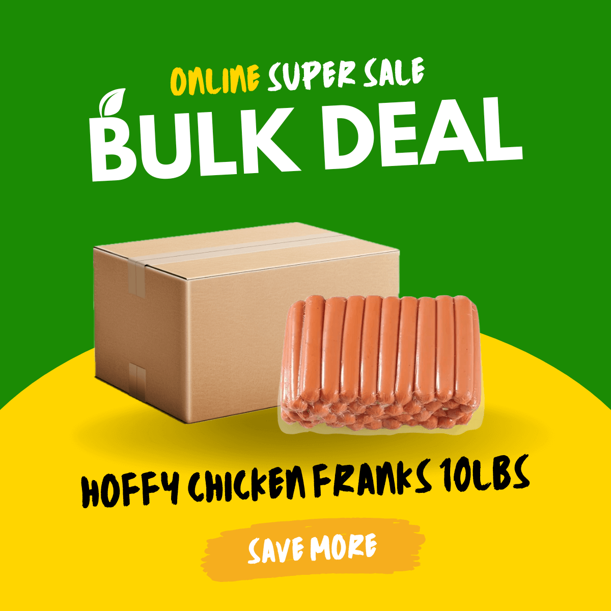 Hoffy Chicken Franks 10lbs/4.54kg