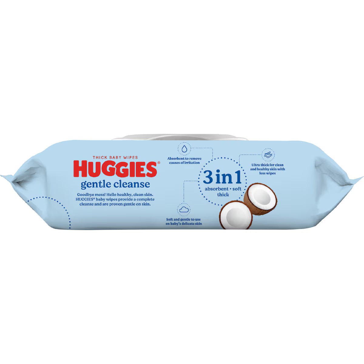 Huggies Baby Wipes Coconut Oil, 80 Pack