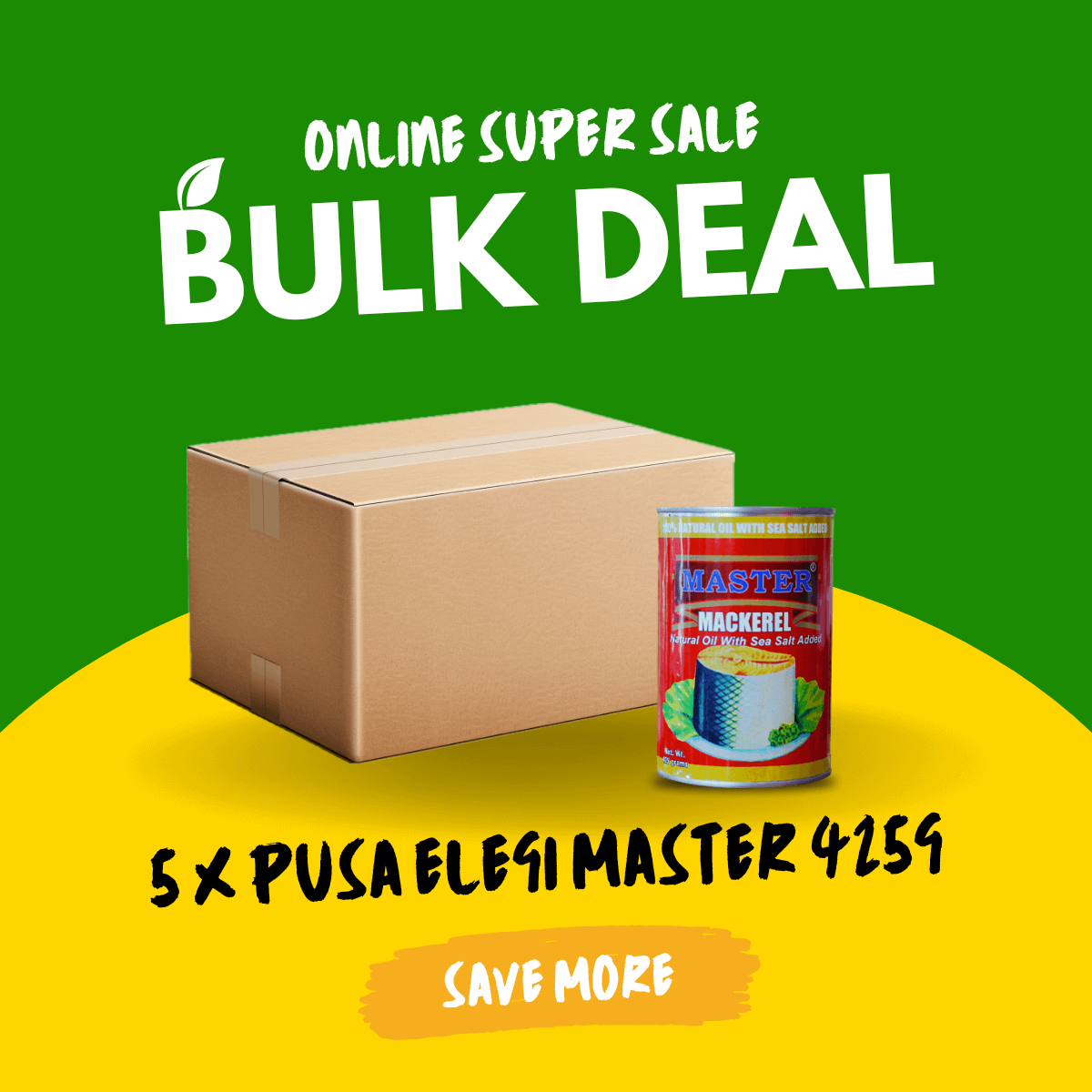 Fa'alavelave Combo - 5 Master Mackerel Natural Oil 425gx8 | 5 Pusa Apa