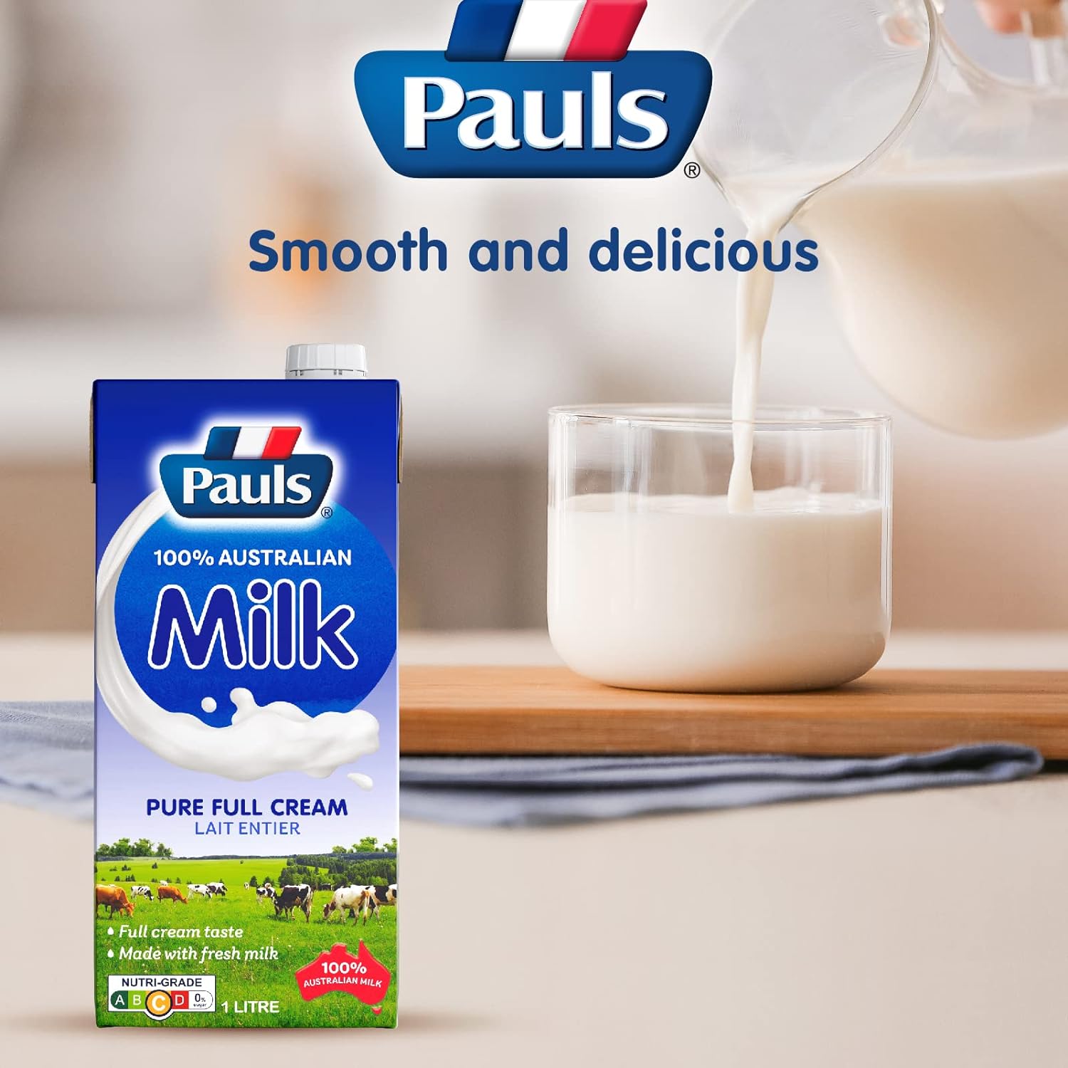 Pauls Pure Milk 1Ltr - Frankie Supermarket