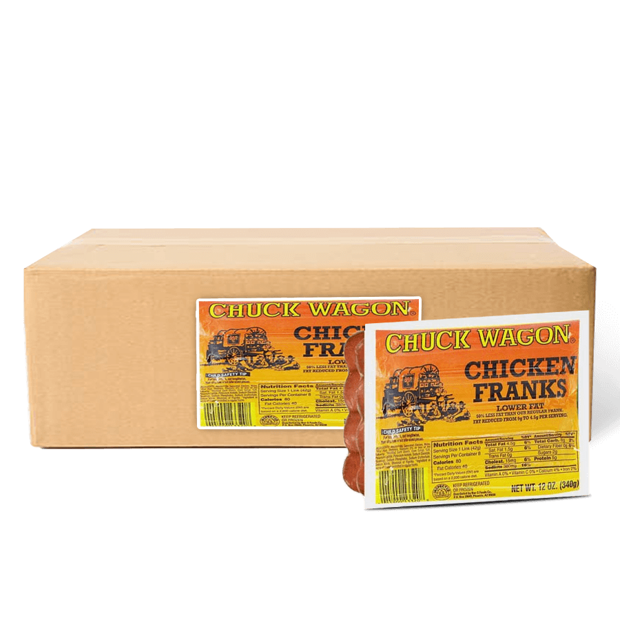Chuck Wagon C/Franks Sausage 454g x 24