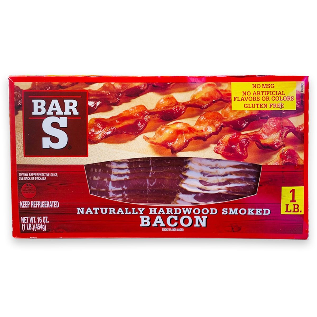 Bars Slice Smoke Bacon 1LB/16OZ