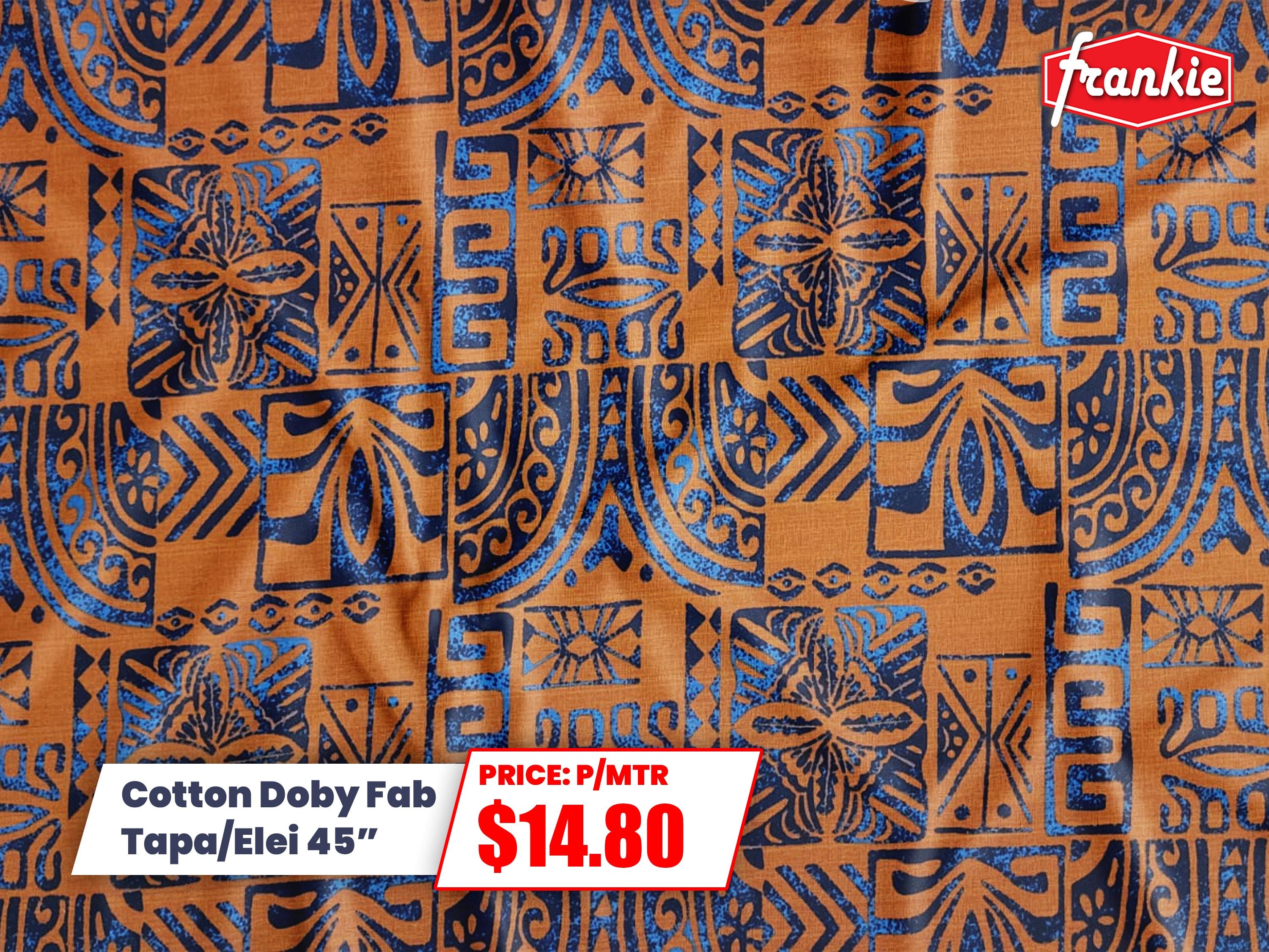 Cotton Dobby Fabrics Tapa/Elei 45" per meter