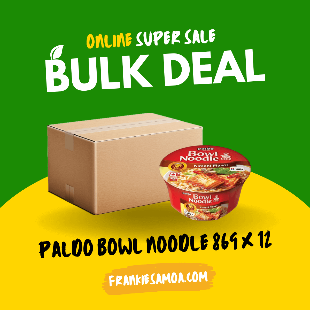 Paldo Bowl Noodle 86g x 12