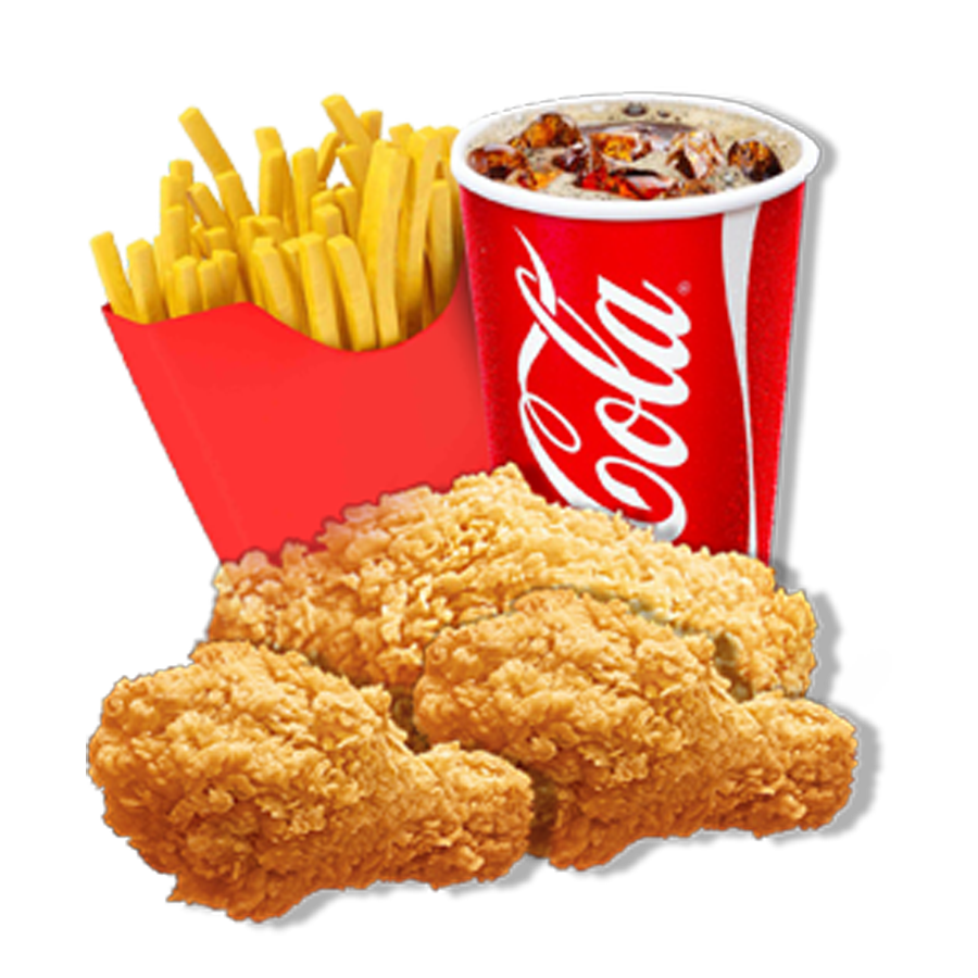 3PCS Chicken & Chips Meal