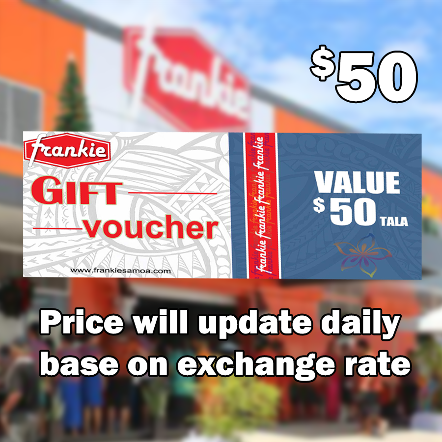 Frankie Voucher 50 Credit Equal Value - Frankie Supermarket