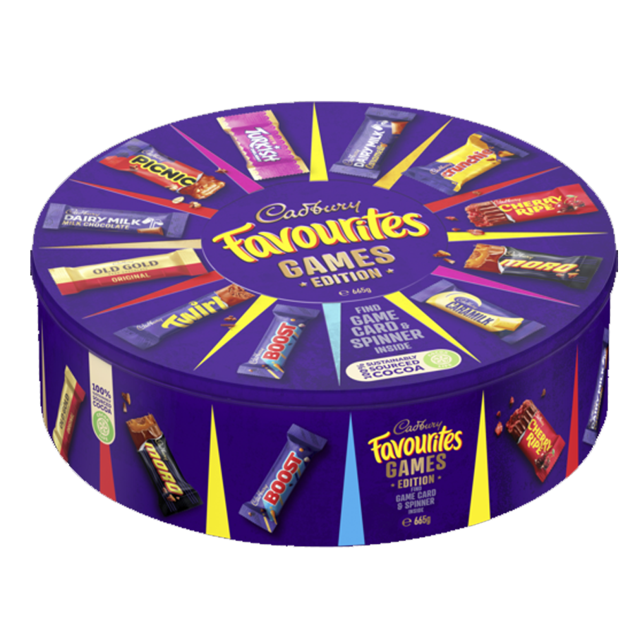 Cadebury Favourites Games Addition 665g
